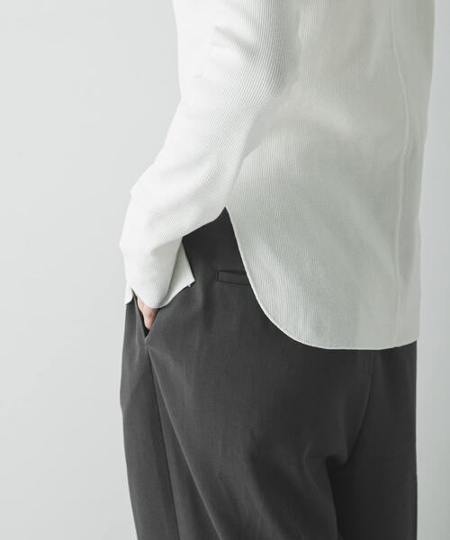 URBAN RESEARCH（アーバンリサーチ）の「ストレッチリブカットソー（Tシャツ/カットソー・レディース・ピンク/オフホワイト/チャコールグレー・FREE）」の15枚目の写真