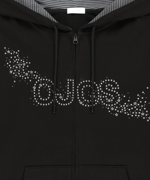 OJOS（オホス）の「Hotfix Logo Hoodie Zip-up / Black（パーカー・メンズ・その他・1/2）」の4枚目の写真