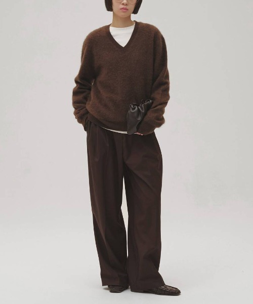 TODAYFUL(トゥデイフル)の「TODAYFUL Lightweight Tuck Trousers ライトウェイトタックトラウザーズ/12610723(その他パンツ・レディース・ダークブラウン/ブラック・36/38)」の8枚目の写真