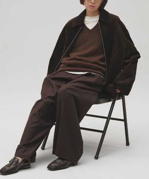 TODAYFUL(トゥデイフル)の「TODAYFUL Lightweight Tuck Trousers ライトウェイトタックトラウザーズ/12610723(その他パンツ・レディース・ダークブラウン/ブラック・36/38)」の9枚目の写真