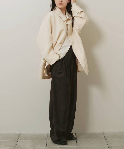 TODAYFUL(トゥデイフル)の「TODAYFUL Lightweight Tuck Trousers ライトウェイトタックトラウザーズ/12610723(その他パンツ・レディース・ダークブラウン/ブラック・36/38)」の16枚目の写真