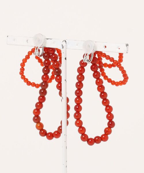 IRIS47（イリスフォーセブン）の「【IRIS 47】fabiana red agate earring/ファビアナ レッドアゲート イヤリング（イヤリング・レディース・レッド系その他・FREE）」の7枚目の写真