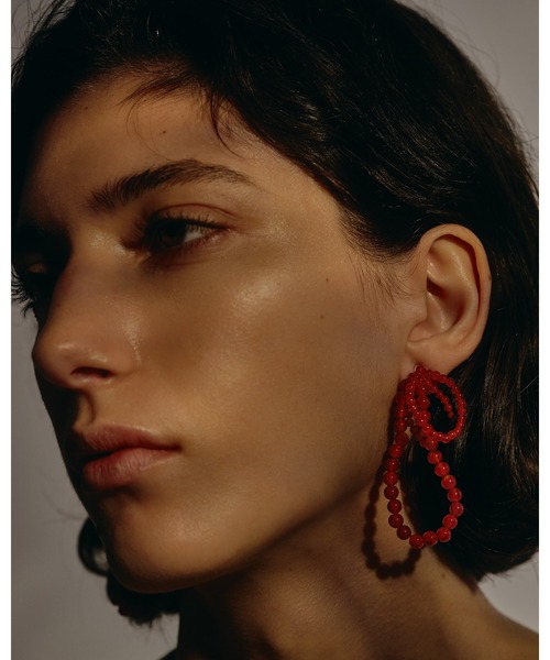 IRIS47（イリスフォーセブン）の「【IRIS 47】fabiana red agate earring/ファビアナ レッドアゲート イヤリング（イヤリング・レディース・レッド系その他・FREE）」の6枚目の写真