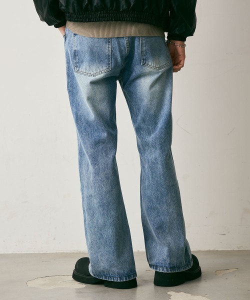 Shoowtime(ショウタイム)の「Vintage Like Straight Denim Pants / ビンテージライクストレートデニムパンツ(デニムパンツ・メンズ・ライトブルー/グレー/ブルー・MEDIUM/LARGE/X-LARGE)」の7枚目の写真