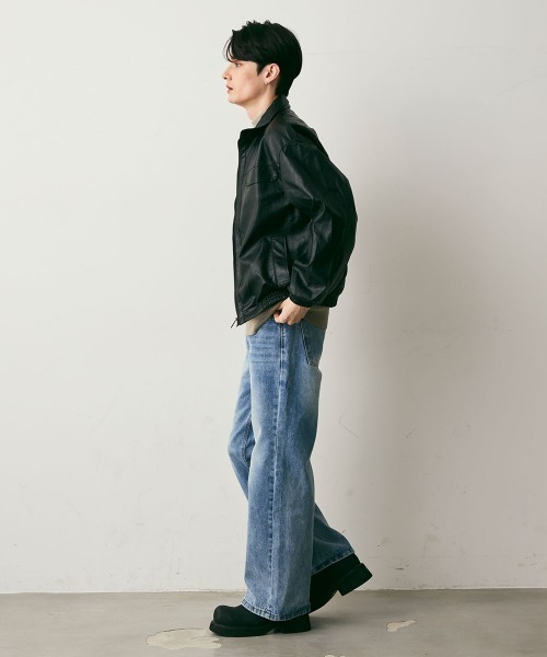 Shoowtime(ショウタイム)の「Vintage Like Straight Denim Pants / ビンテージライクストレートデニムパンツ(デニムパンツ・メンズ・ライトブルー/グレー/ブルー・MEDIUM/LARGE/X-LARGE)」の12枚目の写真