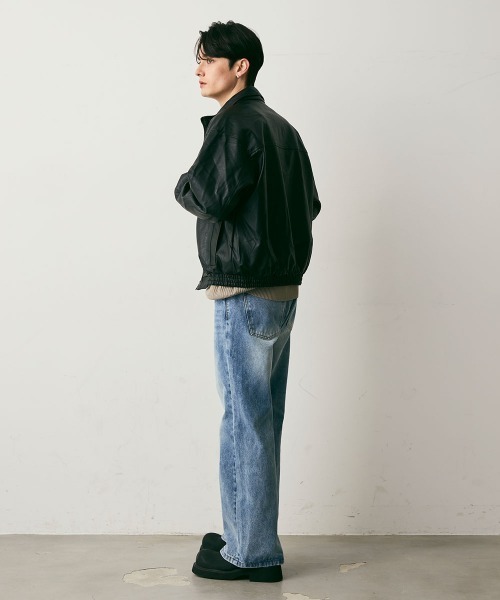 Shoowtime(ショウタイム)の「Vintage Like Straight Denim Pants / ビンテージライクストレートデニムパンツ(デニムパンツ・メンズ・ライトブルー/グレー/ブルー・MEDIUM/LARGE/X-LARGE)」の14枚目の写真