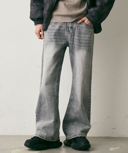 Shoowtime(ショウタイム)の「Vintage Like Straight Denim Pants / ビンテージライクストレートデニムパンツ(デニムパンツ・メンズ・ライトブルー/グレー/ブルー・MEDIUM/LARGE/X-LARGE)」の19枚目の写真