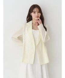 MERCURYDUO | フラワーエンブロイダリーシアージャケット(テーラードジャケット)