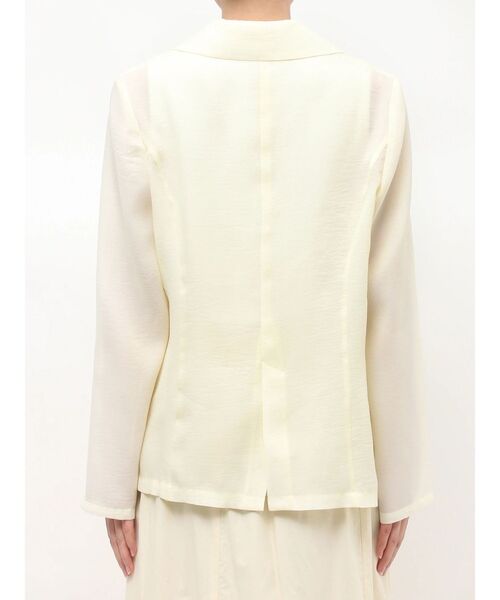 MERCURYDUO（マーキュリーデュオ）の「フラワーエンブロイダリーシアージャケット（テーラードジャケット・レディース・イエロー/グレー・FREE）」の8枚目の写真