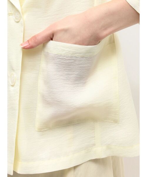 MERCURYDUO（マーキュリーデュオ）の「フラワーエンブロイダリーシアージャケット（テーラードジャケット・レディース・イエロー/グレー・FREE）」の11枚目の写真