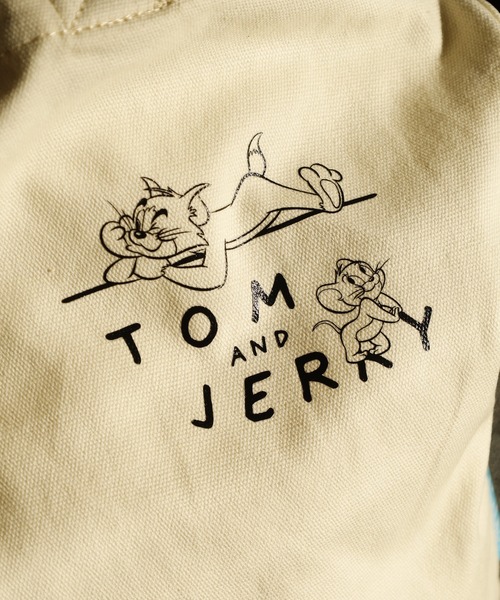 Tom&Jerry(トムアンドジェリー)の「TomandJerry トムとジェリー ショルダートートバッグ(トートバッグ・レディース・ブラック/ナチュラル・FREE)」の6枚目の写真