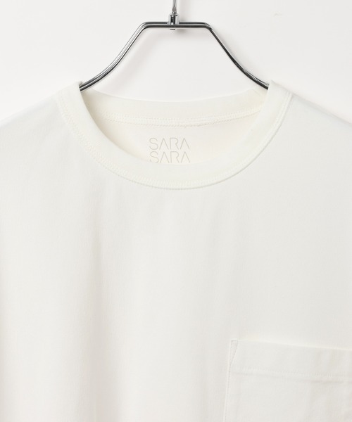 GLOBAL WORK(グローバルワーク)の「サラサラ快適DRYポケットTシャツ/636404(Tシャツ/カットソー・メンズ・ホワイト/アイボリー/オリーブ/ブラック/ブラウン・SMALL/X-LARGE/LARGE/MEDIUM)」の7枚目の写真