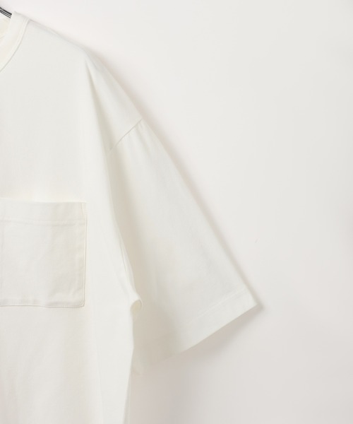 GLOBAL WORK(グローバルワーク)の「サラサラ快適DRYポケットTシャツ/636404(Tシャツ/カットソー・メンズ・ホワイト/アイボリー/オリーブ/ブラック/ブラウン・SMALL/X-LARGE/LARGE/MEDIUM)」の9枚目の写真