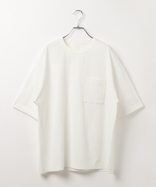 GLOBAL WORK(グローバルワーク)の「サラサラ快適DRYポケットTシャツ/636404(Tシャツ/カットソー・メンズ・ホワイト/アイボリー/オリーブ/ブラック/ブラウン・SMALL/X-LARGE/LARGE/MEDIUM)」の6枚目の写真