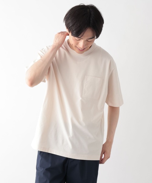 GLOBAL WORK(グローバルワーク)の「サラサラ快適DRYポケットTシャツ/636404(Tシャツ/カットソー・メンズ・ホワイト/アイボリー/オリーブ/ブラック/ブラウン・SMALL/X-LARGE/LARGE/MEDIUM)」の22枚目の写真