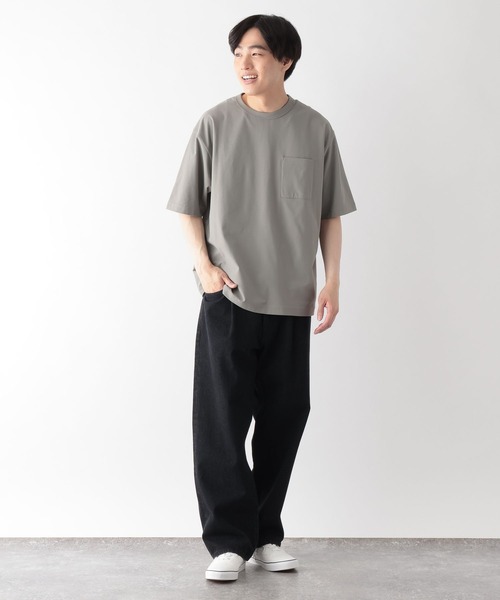 GLOBAL WORK(グローバルワーク)の「サラサラ快適DRYポケットTシャツ/636404(Tシャツ/カットソー・メンズ・ホワイト/アイボリー/オリーブ/ブラック/ブラウン・SMALL/X-LARGE/LARGE/MEDIUM)」の22枚目の写真