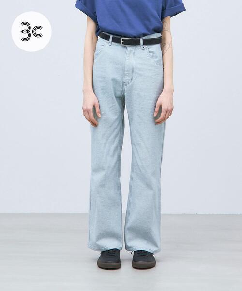 THE GOODLAND MARKET(ザグッドランドマーケット)の「ザ グッドランド マーケット RE DENIM SEMI FLARE PANTS(デニムパンツ・レディース・ライトインディゴブルー・4/3/2/1)」の1枚目の写真