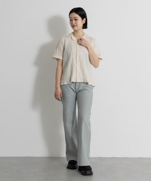 THE GOODLAND MARKET(ザグッドランドマーケット)の「ザ グッドランド マーケット RE DENIM SEMI FLARE PANTS(デニムパンツ・レディース・ライトインディゴブルー・4/3/2/1)」の15枚目の写真