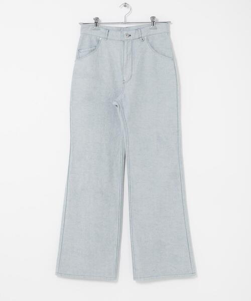 THE GOODLAND MARKET(ザグッドランドマーケット)の「ザ グッドランド マーケット RE DENIM SEMI FLARE PANTS(デニムパンツ・レディース・ライトインディゴブルー・4/3/2/1)」の6枚目の写真