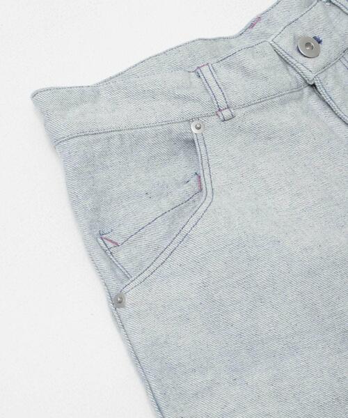 THE GOODLAND MARKET(ザグッドランドマーケット)の「ザ グッドランド マーケット RE DENIM SEMI FLARE PANTS(デニムパンツ・レディース・ライトインディゴブルー・4/3/2/1)」の8枚目の写真
