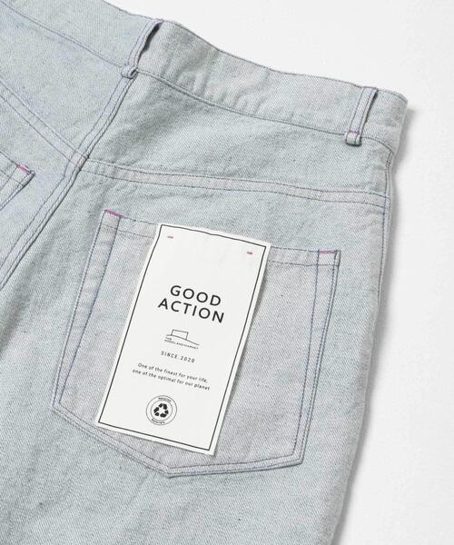 THE GOODLAND MARKET(ザグッドランドマーケット)の「ザ グッドランド マーケット RE DENIM SEMI FLARE PANTS(デニムパンツ・レディース・ライトインディゴブルー・4/3/2/1)」の11枚目の写真