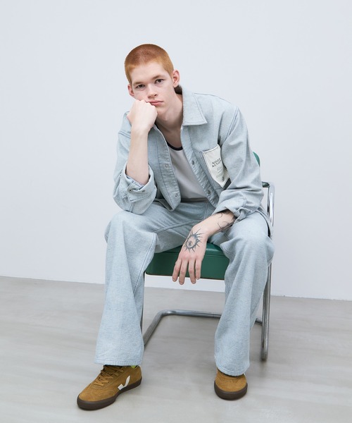 THE GOODLAND MARKET（ザグッドランドマーケット）の「ザ グッドランド マーケット　RE DENIM SEMI FLARE PANTS（デニムパンツ・レディース・ライトインディゴブルー・4/3/2/1）」の16枚目の写真