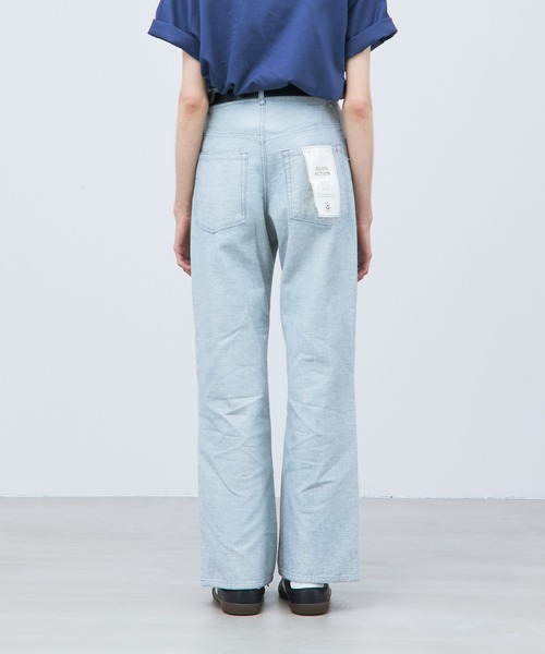 THE GOODLAND MARKET（ザグッドランドマーケット）の「ザ グッドランド マーケット　RE DENIM SEMI FLARE PANTS（デニムパンツ・レディース・ライトインディゴブルー・4/3/2/1）」の19枚目の写真
