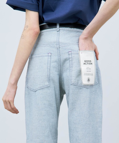 THE GOODLAND MARKET（ザグッドランドマーケット）の「ザ グッドランド マーケット　RE DENIM SEMI FLARE PANTS（デニムパンツ・レディース・ライトインディゴブルー・4/3/2/1）」の20枚目の写真