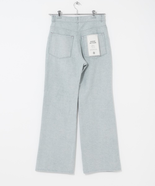 THE GOODLAND MARKET（ザグッドランドマーケット）の「ザ グッドランド マーケット　RE DENIM SEMI FLARE PANTS（デニムパンツ・レディース・ライトインディゴブルー・4/3/2/1）」の5枚目の写真