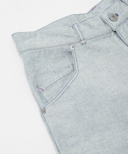 THE GOODLAND MARKET（ザグッドランドマーケット）の「ザ グッドランド マーケット　RE DENIM SEMI FLARE PANTS（デニムパンツ・レディース・ライトインディゴブルー・4/3/2/1）」の13枚目の写真