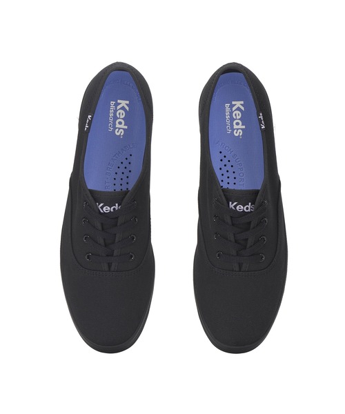 Keds(ケッズ)の「Keds ケッズ チャンピオン キャンバス ブラック(スニーカー・レディース・ブラック・23.0cm/23.5cm/24.0cm/24.5cm/25.0cm/22.5cm)」の3枚目の写真