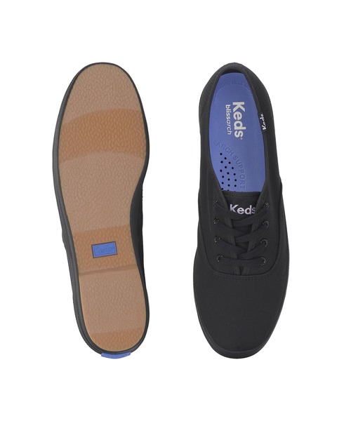 Keds(ケッズ)の「Keds ケッズ チャンピオン キャンバス ブラック(スニーカー・レディース・ブラック・23.0cm/23.5cm/24.0cm/24.5cm/25.0cm/22.5cm)」の5枚目の写真