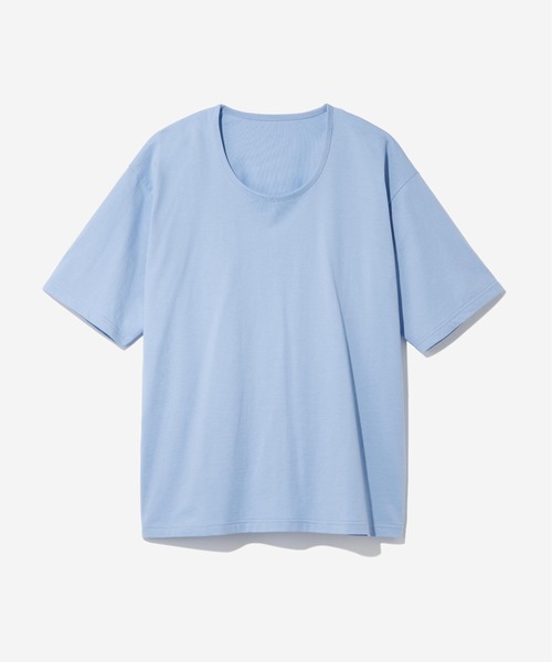 HARE（ハレ）の「【接触冷感】ユルネックBASICカット(HARE)（Tシャツ/カットソー・メンズ・ホワイト/ブラック/グレー/ブルー・SMALL/MEDIUM）」の4枚目の写真