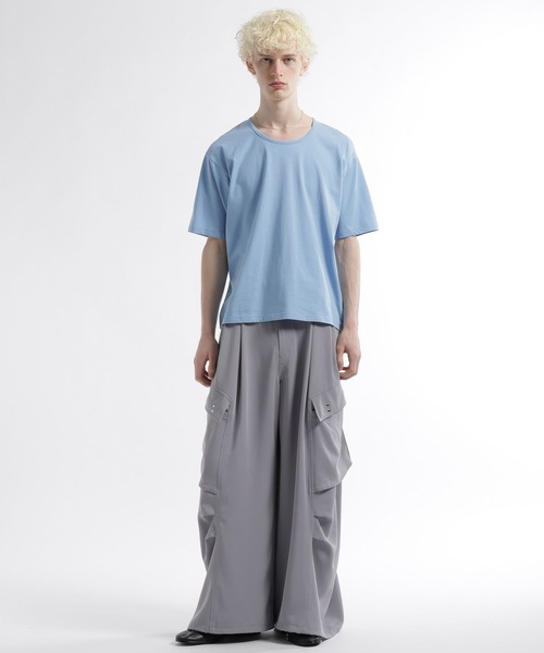 HARE（ハレ）の「【接触冷感】ユルネックBASICカット(HARE)（Tシャツ/カットソー・メンズ・ホワイト/ブラック/グレー/ブルー・SMALL/MEDIUM）」の5枚目の写真