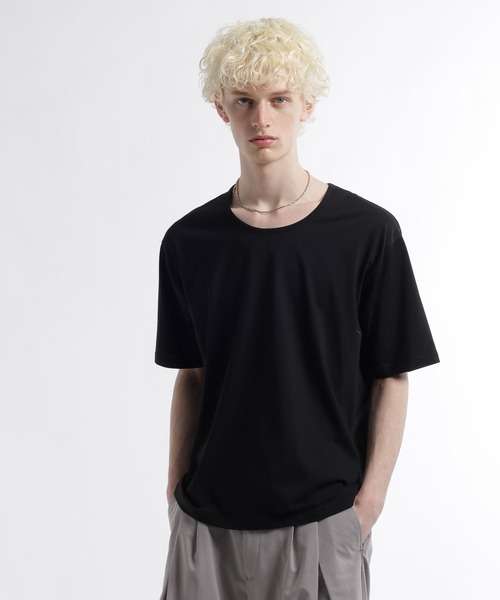 HARE（ハレ）の「【接触冷感】ユルネックBASICカット(HARE)（Tシャツ/カットソー・メンズ・ホワイト/ブラック/グレー/ブルー・SMALL/MEDIUM）」の12枚目の写真