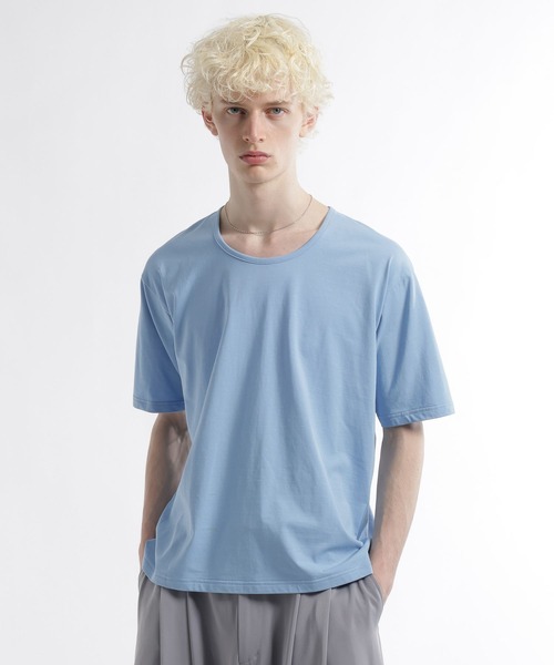 HARE（ハレ）の「【接触冷感】ユルネックBASICカット(HARE)（Tシャツ/カットソー・メンズ・ホワイト/ブラック/グレー/ブルー・SMALL/MEDIUM）」の15枚目の写真