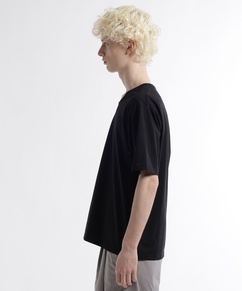 HARE（ハレ）の「【接触冷感】ユルネックBASICカット(HARE)（Tシャツ/カットソー・メンズ・ホワイト/ブラック/グレー/ブルー・SMALL/MEDIUM）」の17枚目の写真