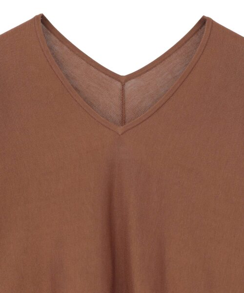 Liesse（リエス）の「【定番】Vネックドルマンニット（ニット/セーター・レディース・ネイビー/ブラウン/ライトブルー・FREE）」の18枚目の写真