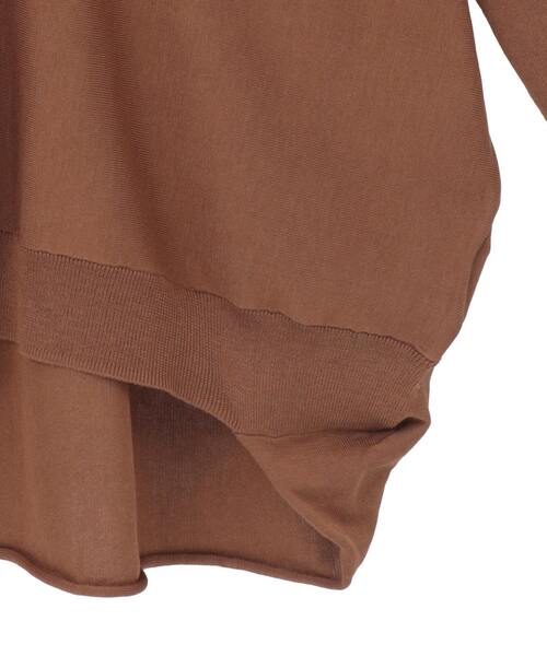 Liesse（リエス）の「【定番】Vネックドルマンニット（ニット/セーター・レディース・ネイビー/ブラウン/ライトブルー・FREE）」の20枚目の写真