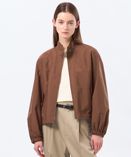 MACKINTOSH PHILOSOPHY(マッキントッシュ フィロソフィー)の「【RAWMARSH(ローマーシュ)】コットンポプリンブルゾン(ブルゾン・レディース・ブラウン/ダークネイビー・36/38)」の2枚目の写真