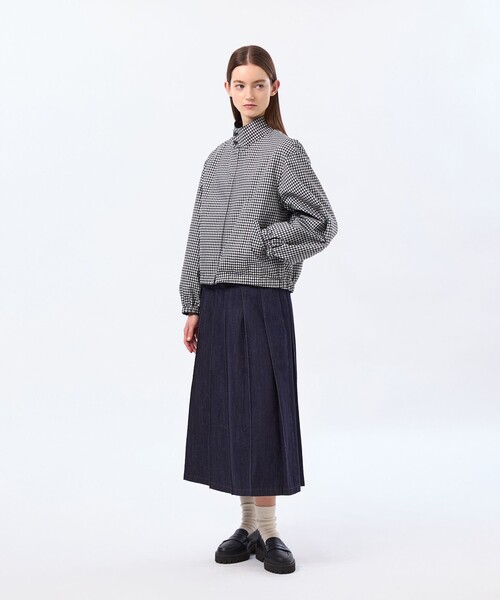 MACKINTOSH PHILOSOPHY(マッキントッシュ フィロソフィー)の「【RAWMARSH(ローマーシュ)】コットンポプリンブルゾン(ブルゾン・レディース・ブラウン/ダークネイビー・36/38)」の8枚目の写真