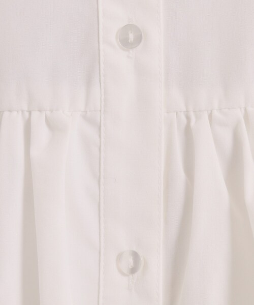 ITS'DEMO（イッツデモ）の「【洗濯機OK】バルーンヘムブラウス（シャツ/ブラウス・レディース・ライトイエロー系/オフホワイト/サックスブルー・00）」の7枚目の写真