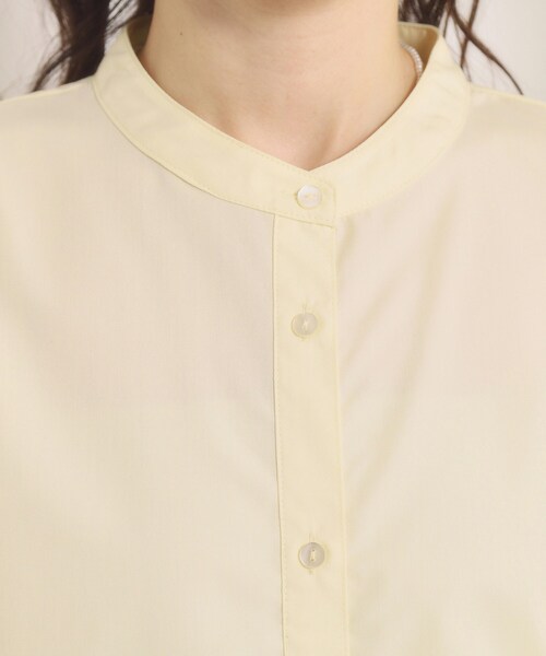 ITS'DEMO（イッツデモ）の「【洗濯機OK】バルーンヘムブラウス（シャツ/ブラウス・レディース・ライトイエロー系/オフホワイト/サックスブルー・00）」の19枚目の写真