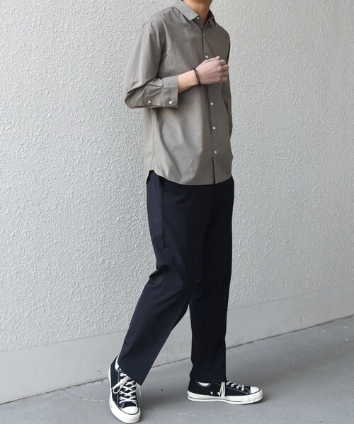 SHIPS any（シップス エニィ）の「SHIPS any:〈洗濯機可能〉コットン/リネン 7分袖 ポケット レギュラー シャツ 26SS◆（シャツ/ブラウス・メンズ・チャコールグレー/ナチュラル/オリーブ/ブルー/ネイビー・LARGE/MEDIUM/X-LARGE/SMALL）」の18枚目の写真