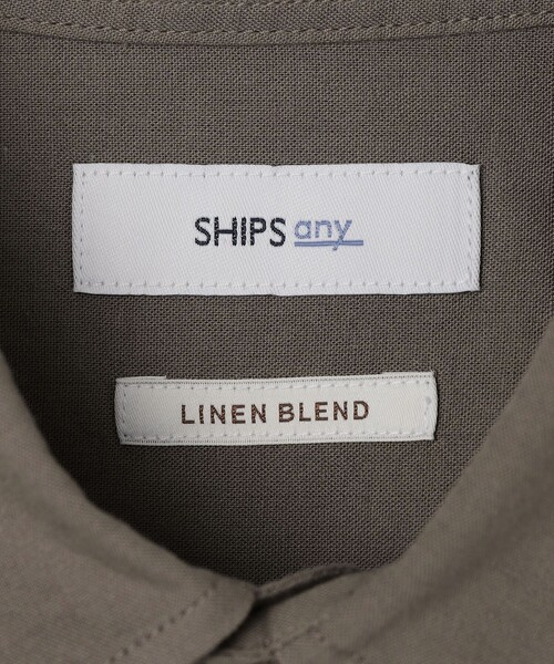SHIPS any(シップス エニィ)の「SHIPS any:〈洗濯機可能〉コットン/リネン 7分袖 ポケット レギュラー シャツ 26SS◇(シャツ/ブラウス・メンズ・チャコールグレー/ナチュラル/オリーブ/ブルー/ネイビー・LARGE/MEDIUM/X-LARGE/SMALL)」の20枚目の写真