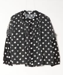 sandy | ドットレイヤードドルマンブラウス(シャツ/ブラウス)