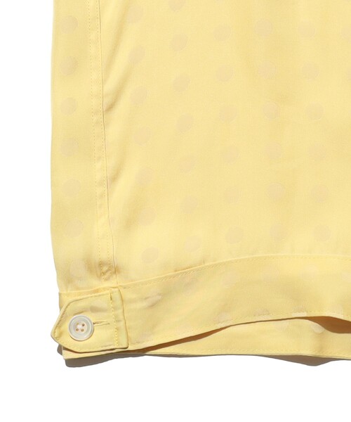 BEAMS PLUS(ビームスプラス)の「Cabana-SHT Cupro Dot Pattern(シャツ/ブラウス・メンズ・イエロー/ネイビー・MEDIUM/LARGE/X-LARGE/SMALL)」の6枚目の写真