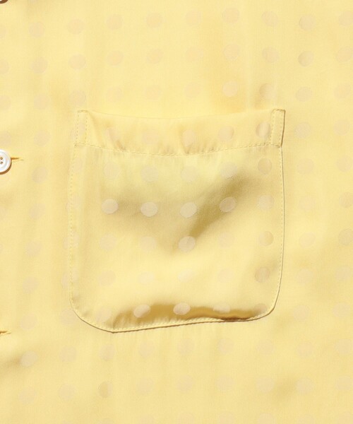 BEAMS PLUS(ビームスプラス)の「Cabana-SHT Cupro Dot Pattern(シャツ/ブラウス・メンズ・イエロー/ネイビー・MEDIUM/LARGE/X-LARGE/SMALL)」の9枚目の写真