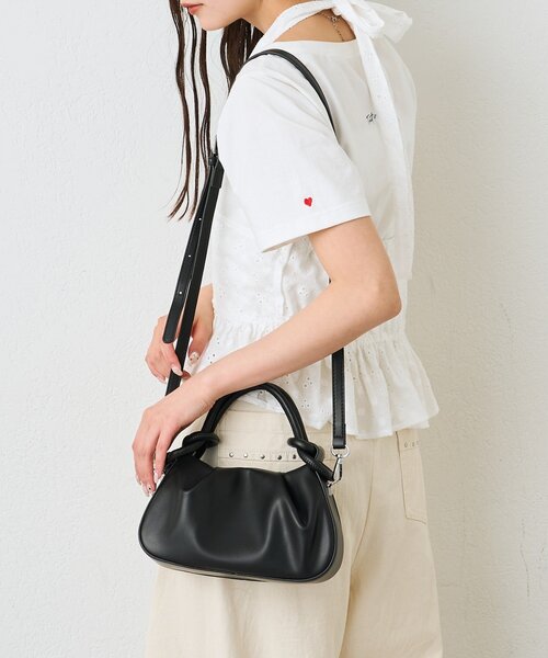 mystic(ミスティック)の「リングハンドルミニBAG(ハンドバッグ・レディース・ブラック/オフホワイト・ONE SIZE)」の14枚目の写真