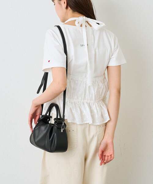 mystic(ミスティック)の「リングハンドルミニBAG(ハンドバッグ・レディース・ブラック/オフホワイト・ONE SIZE)」の15枚目の写真